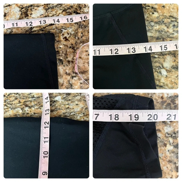 gapfit maternity Black High Rise Crop Legging XS sporty Athleisure Goth Outdoor - Picture 3 of 8